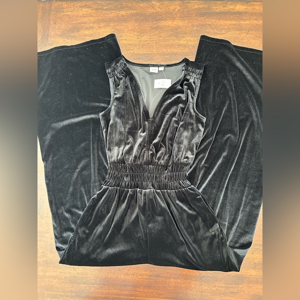 Black Velvet Jumpsuit